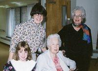 4 generations of Stavrides' women Winter 94