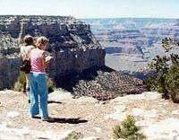 Janet and Gladys at the Grand Canyon